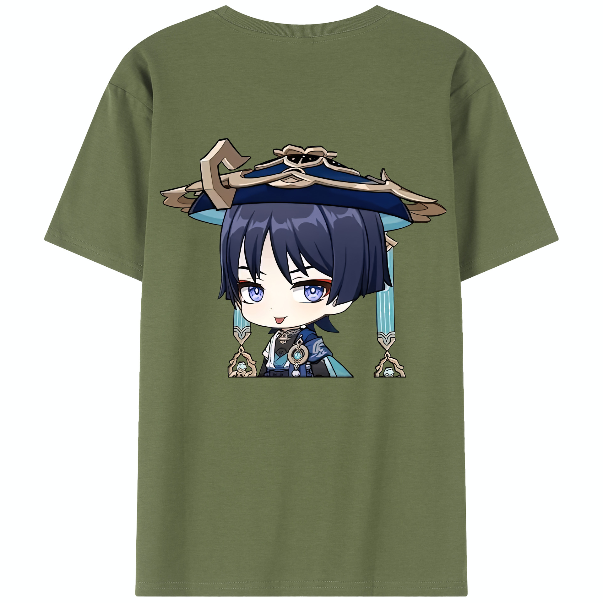 げんし神 さんペい genshin Sanpei 綿100％半袖Tシャツ（背面プリント）